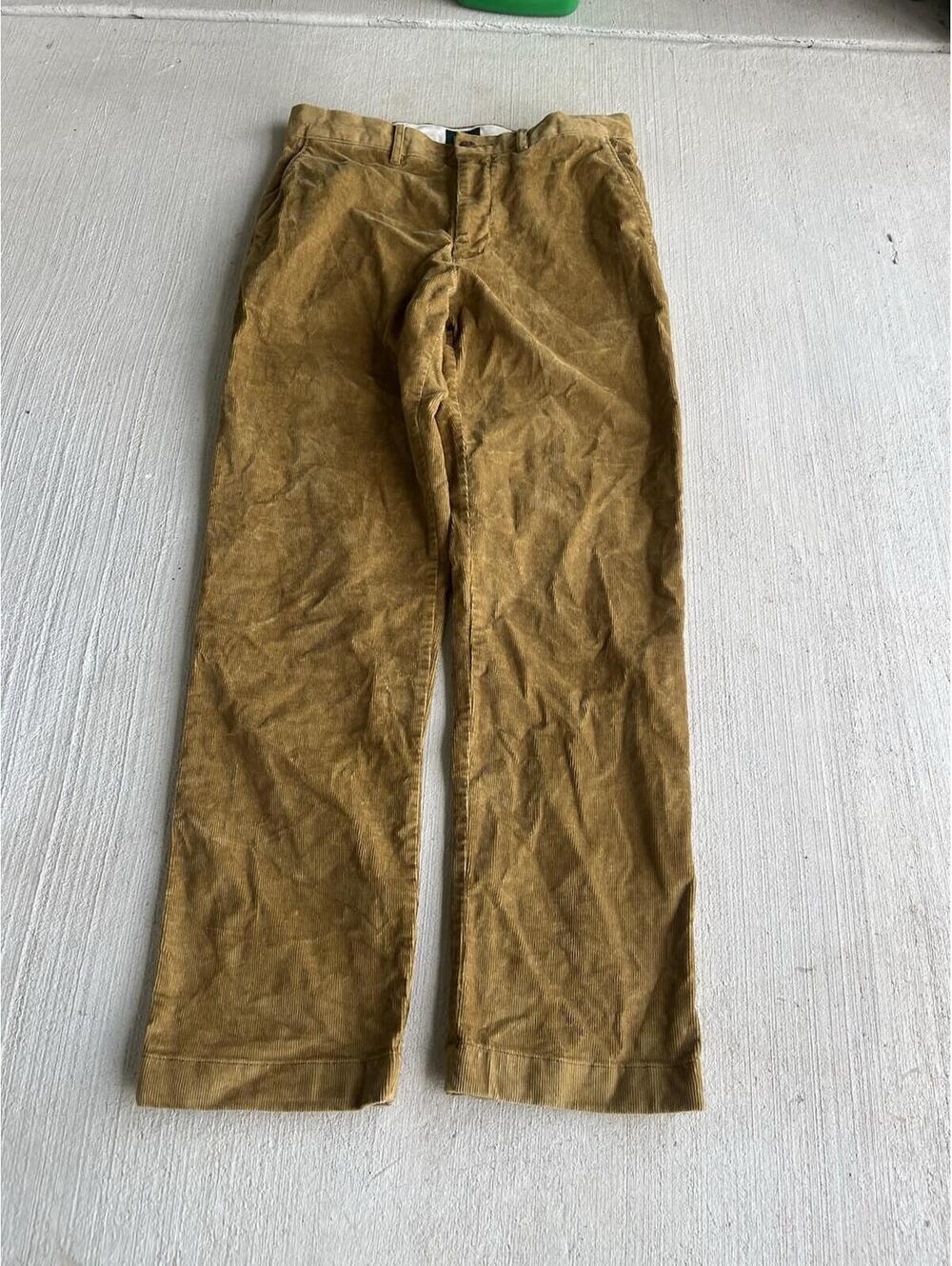 J.Crew Classic Straight Corduroy Pants Mustard Gold⁠ 31x32